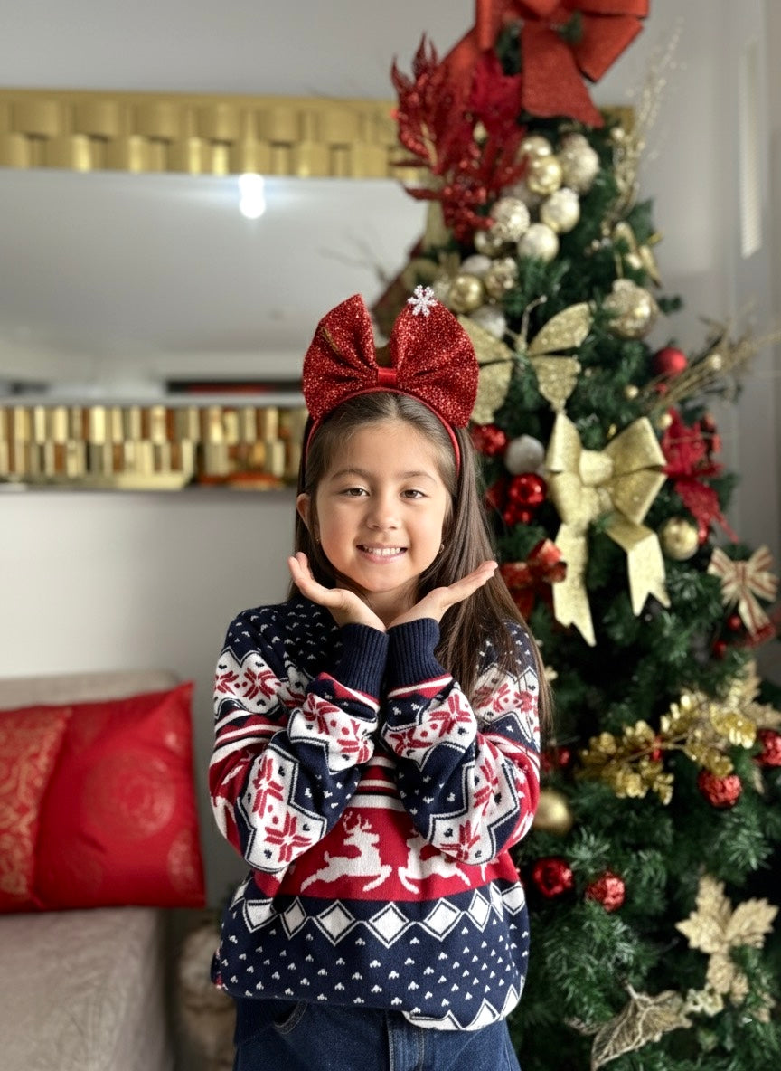 Sweater Azul Christmas infantil