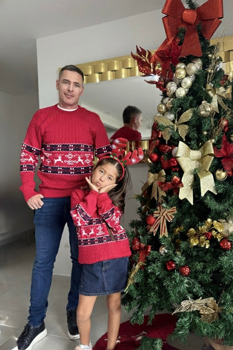 Sweater Rojo Christmas Adulto