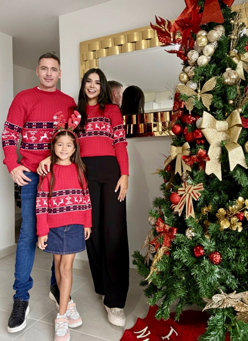 Sweater Rojo Christmas Adulto